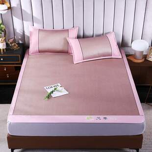 .床笠款m1水洗2.三件套席子夏季8x2x2可凉席空调冰丝米床防滑1.5