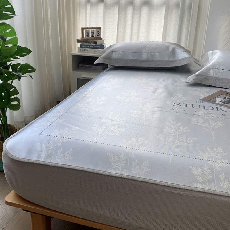 可冰丝三件套凉席米1.5可折叠清新软席子m水洗夏季床笠款空调小