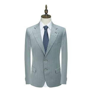 外套 羊毛两粒扣无开衩商务西装 D6127421 西服 PL91皮春秋男式