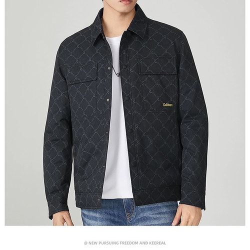 H1150 卡冬季新款男羽绒服 鸭绒拉链商务休闲保暖防风外套