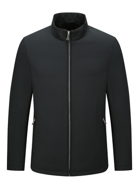 H1308冬季男式羽绒服 白鹅绒商务休闲保暖防风外套 黑色