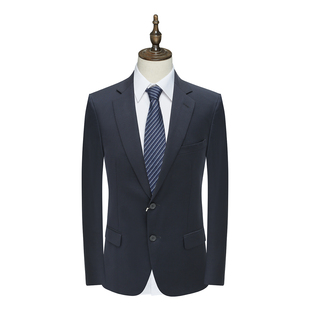 外套N4900610 羊毛100`S两粒扣无开衩商务西装 PL47皮春秋男式 西服