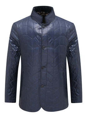 DS153佛L帝N秋冬款男式棉衣 直排扣休闲保暖防风棉服外套