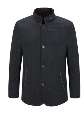 MY496美秋冬男式棉衣 羊毛拉链休闲保暖防风棉服外套 时尚都市