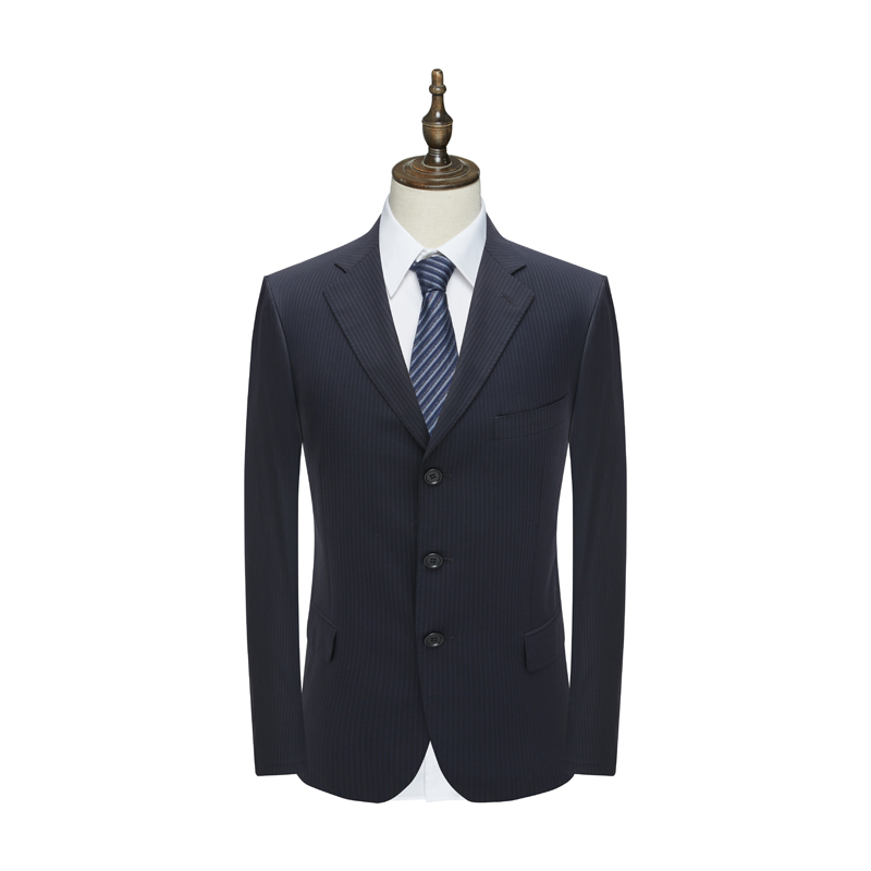 AS3奥 春秋男式西服 羊绒三粒扣无开衩商务西装外套 38465