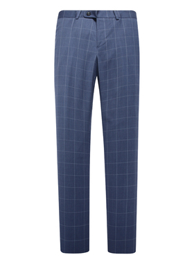 J1572鸟春夏薄款男式西裤 绵羊毛中腰修身商务休闲长裤 213070