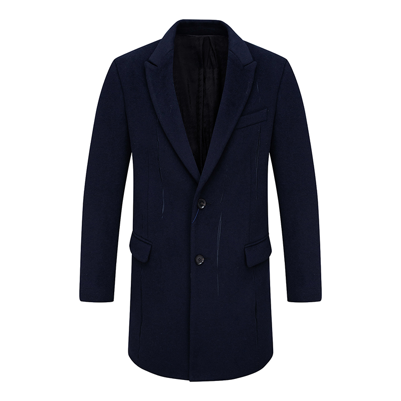 AL164澳秋冬男式毛呢大衣 羊毛保暖防风外套时尚都市