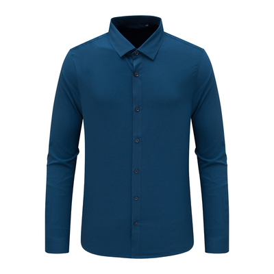 AB449歌男式春秋长袖衬衫 百搭商务休闲上衣 弹力