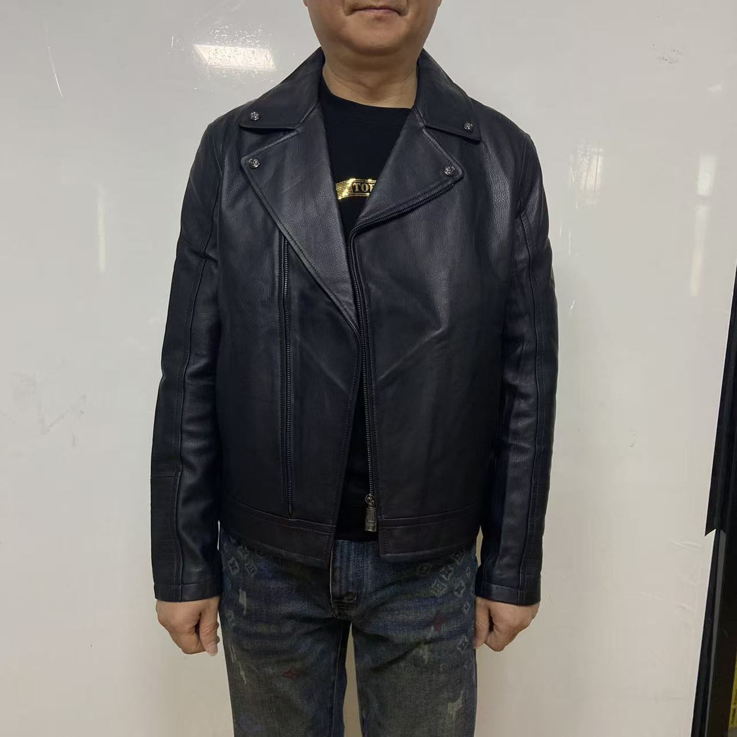 H1288春秋男士皮衣 羊皮革拉链商务休闲外套 时尚都市 105901,男装,皮衣,淘宝优惠券,粉丝福利购,淘宝优惠卷