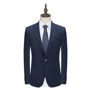 196618 商务西装 B1511鸟牌男春秋西服 绵羊毛一粒扣双开衩修身