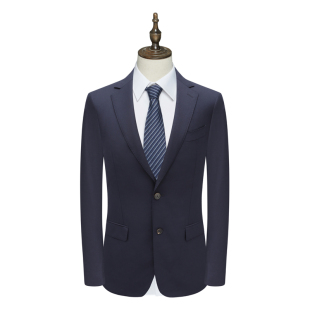 223033 山羊绒两粒扣后中开衩商务西装 B1638鸟男式 春秋西服