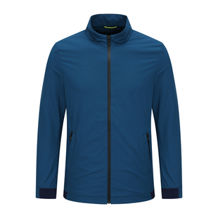 时尚 AB673歌春夏薄款 拉链立领舒适休闲外套 夹克 都市弹力 男式