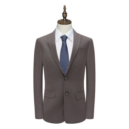 B1573鸟男式春秋西服 绵羊毛两粒扣后中开衩商务西装 206704