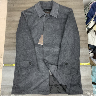 直播新品高货男士羊绒大衣 可拆卸背心内胆 经典翻领外套男上衣