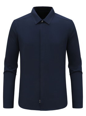 SF405圣男式春秋长袖衬衫 百搭时尚商务休闲上衣弹力