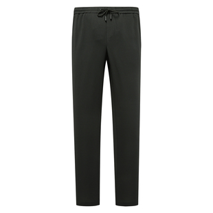 商务休闲长裤 YW401D秋冬款 中腰修身 休闲裤 黑色 男式