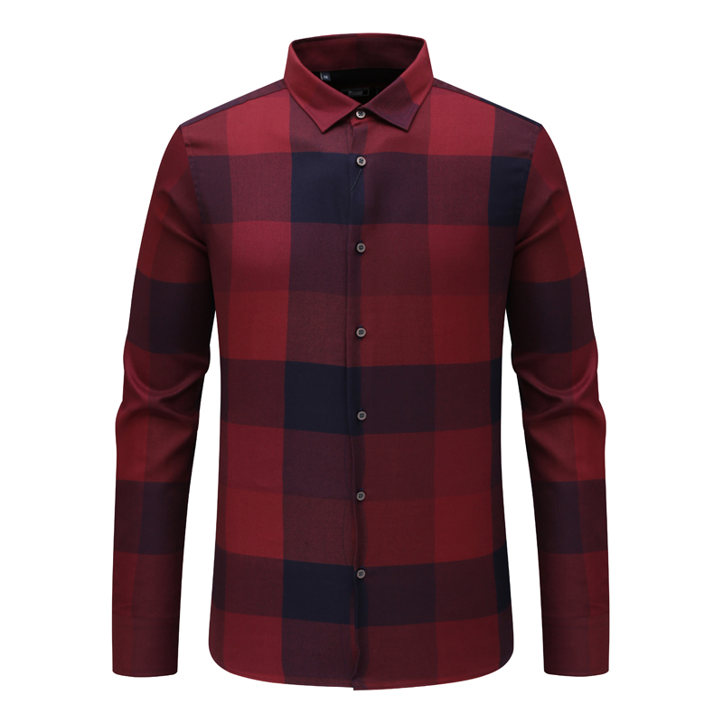 KL70凯LAI牌男式春秋长袖衬衫 羊毛百搭商务休闲上衣