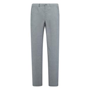 商务休闲长裤 MY396美春秋薄款 亚麻中腰修身 休闲裤 浅灰色 男式