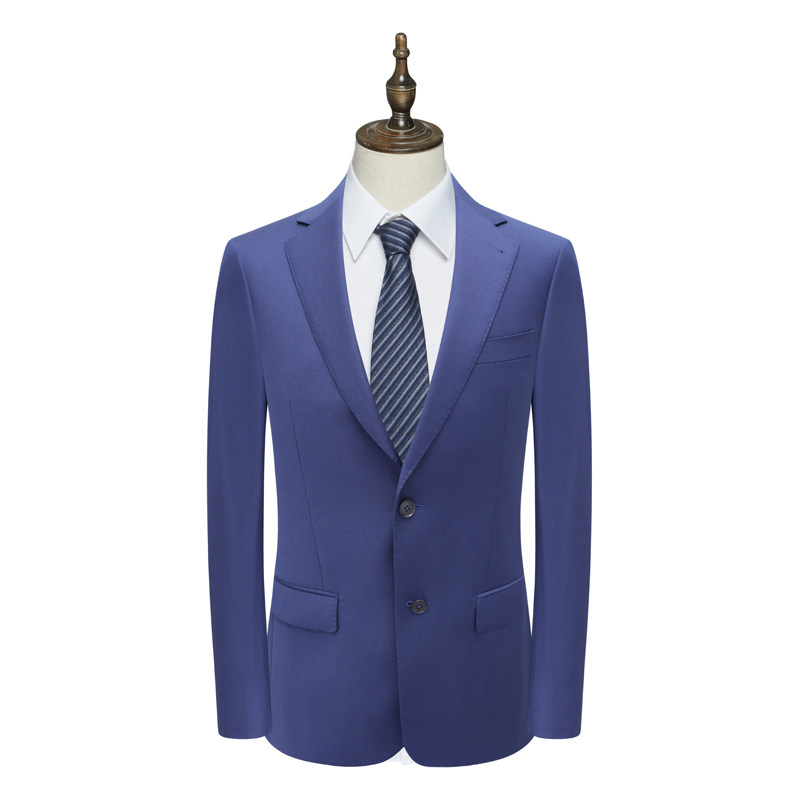 B1588鸟男式春秋西服 绵羊毛两粒扣后中开衩商务西装 21F021