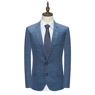 1200286 羊毛两粒扣双开衩商务休闲西装 MY336美春秋厚度男式 西服