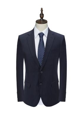 AS100奥春秋男西服 意大利羊毛两粒扣无开衩商务西装 C19X0202015