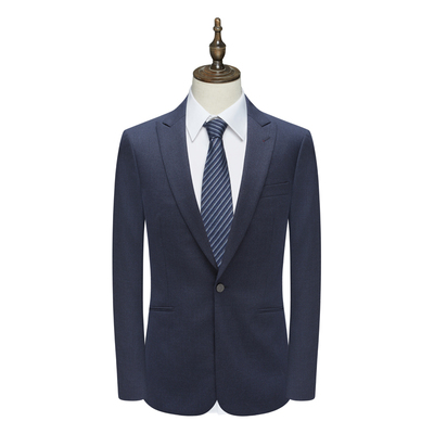 B1639鸟男式春秋西服 绵羊毛一粒扣双开衩商务西装 223235