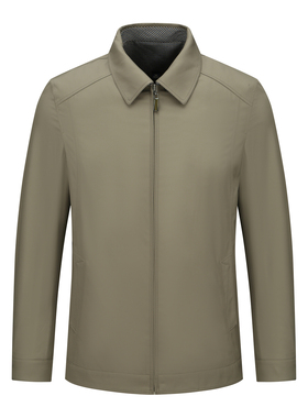 H1240春秋男式夹克 拉链翻领舒适休闲外套 时尚都市