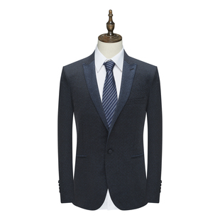 MY462美男式春秋西服 羊毛一粒扣后中开衩商务西装 1100270