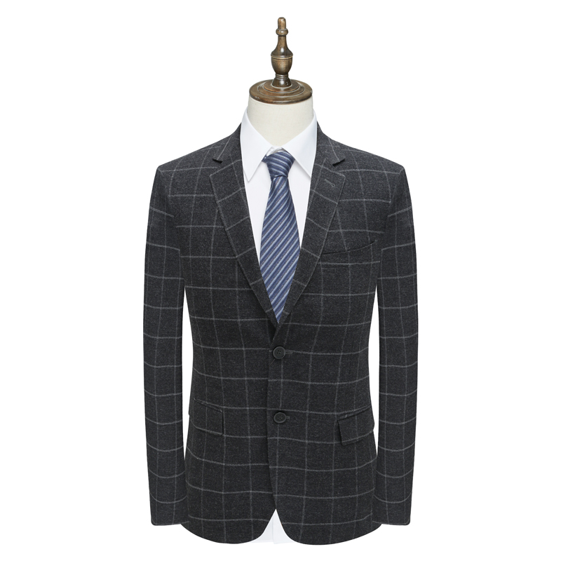 AS126奥 春秋男西服 两粒扣后中开衩商务西装外套 Q19X0202083