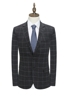 AS126奥 春秋男西服 两粒扣后中开衩商务西装外套 Q19X0202083