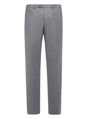 J1643鸟春夏薄款男式西裤 绵羊毛中腰修身商务休闲长裤 223232