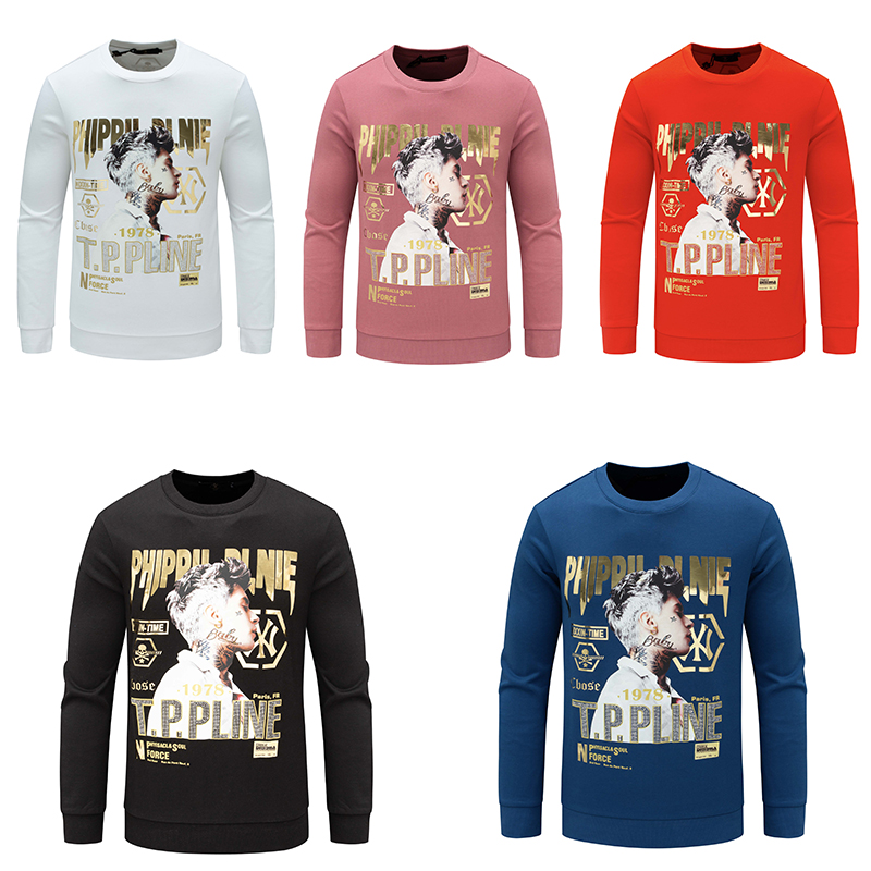 H922男式春秋长袖卫衣 欧棉圆领百搭商务休闲上衣 时尚都市