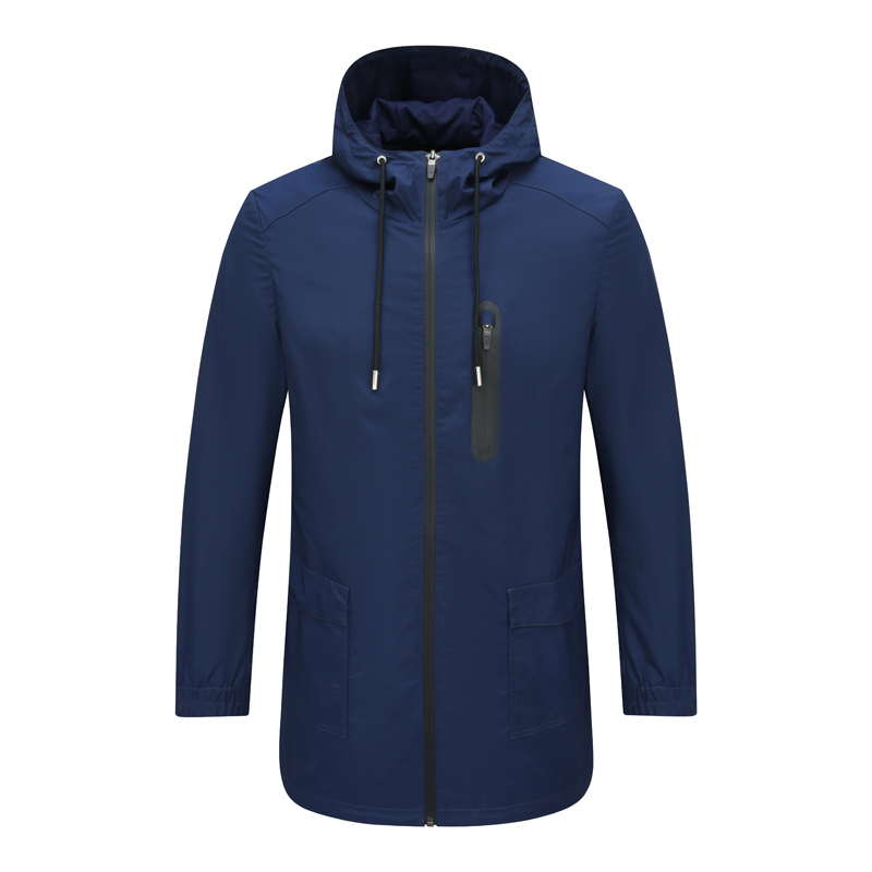 AB682歌春秋男式风衣 拉链连帽舒适休闲外套 时尚都市