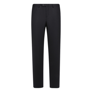 商务休闲长裤 绵羊毛中腰修身 黑色 西裤 Y1558路春秋男式