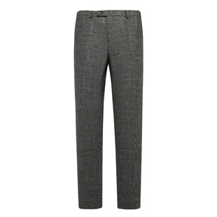 商务休闲长裤 绵羊毛中腰修身 黑灰色 西裤 Y1600路春秋男式