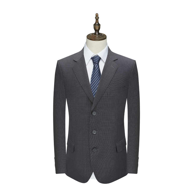 AS83奥 春秋男式西服 三粒扣无开衩商务西装外套 13QD66A11-3