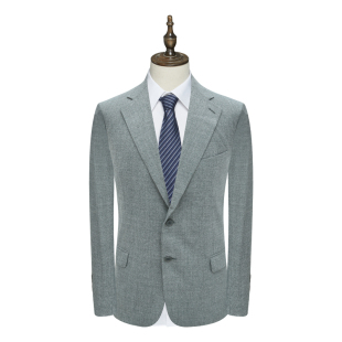 外套 羊毛两粒扣无开衩商务西装 PL68皮春秋男式 西服