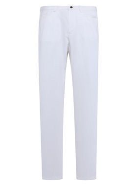 SA1萨BA蒂N春秋男式休闲裤 棉中腰直筒商务休闲长裤弹力 白色