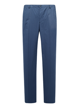 SA97萨BA蒂N春秋男式休闲裤 棉中腰直筒商务休闲长裤弹力 蓝色