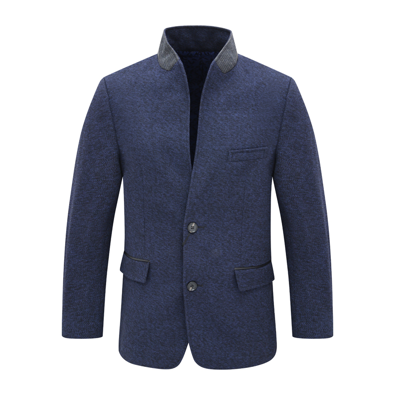 SF275圣秋冬男式毛呢大衣 羊毛直排扣保暖防风外套时尚都市