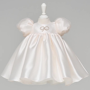 宝宝女童公主裙蓬蓬裙连衣裙主持钢琴演出服花童儿童周岁生日礼服