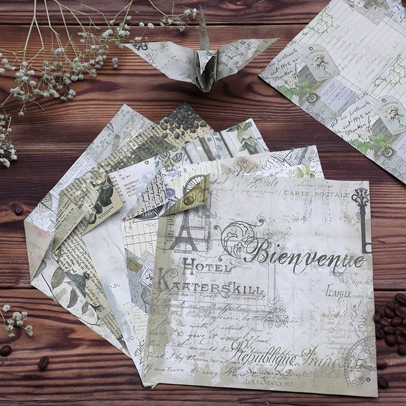 15厘米复古欧式报纸纹理手工纸绿色文艺DIY纸创意彩纸叠千纸鹤,文具电教/文化用品/商务用品,折纸/手工纸/衍纸,淘宝优惠券,粉丝福利购,淘宝优惠卷