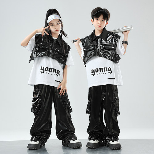 街舞儿童潮服演出童套装hiphop