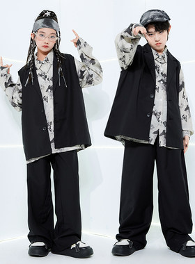 街舞儿童潮服演出服套装hiphop