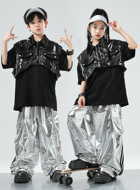 街舞儿童潮服演出服套装hiphop