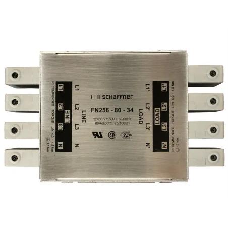 FN256-80-34【LINE FILTER 80A CHASSIS MOUNT】FN356-50-24