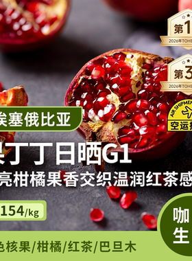 【26产季】TOH日晒组冠军.果丁丁日晒G1 埃塞耶加雪菲咖啡生豆1KG