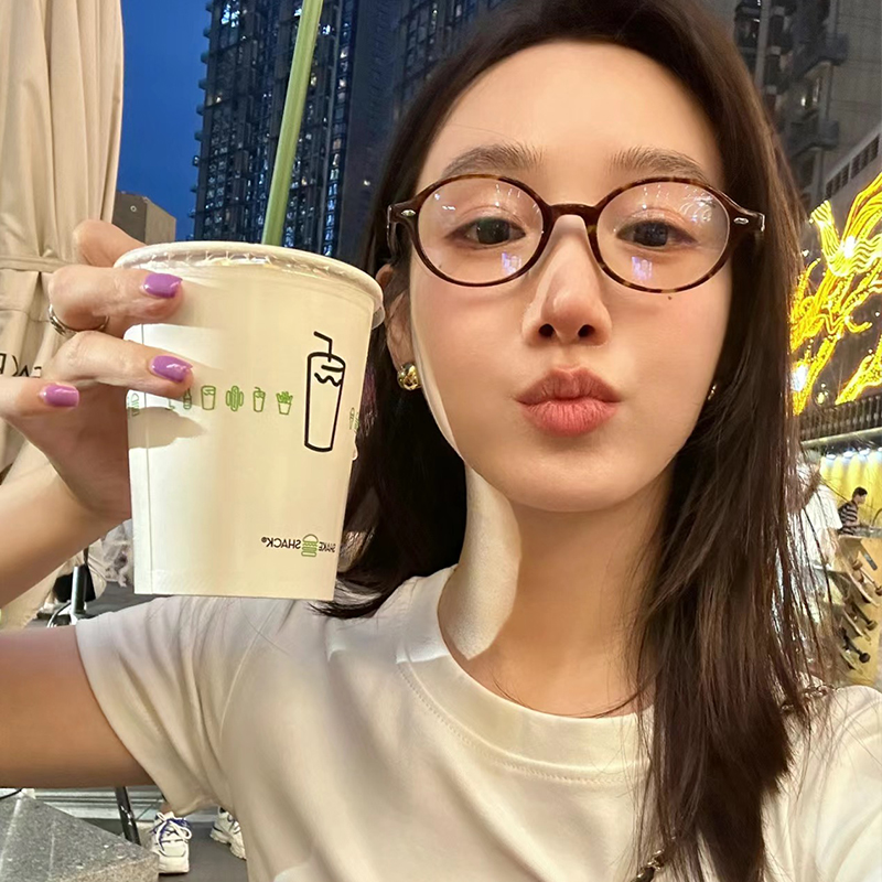 ins小脸小框书呆子近视眼睛镜框