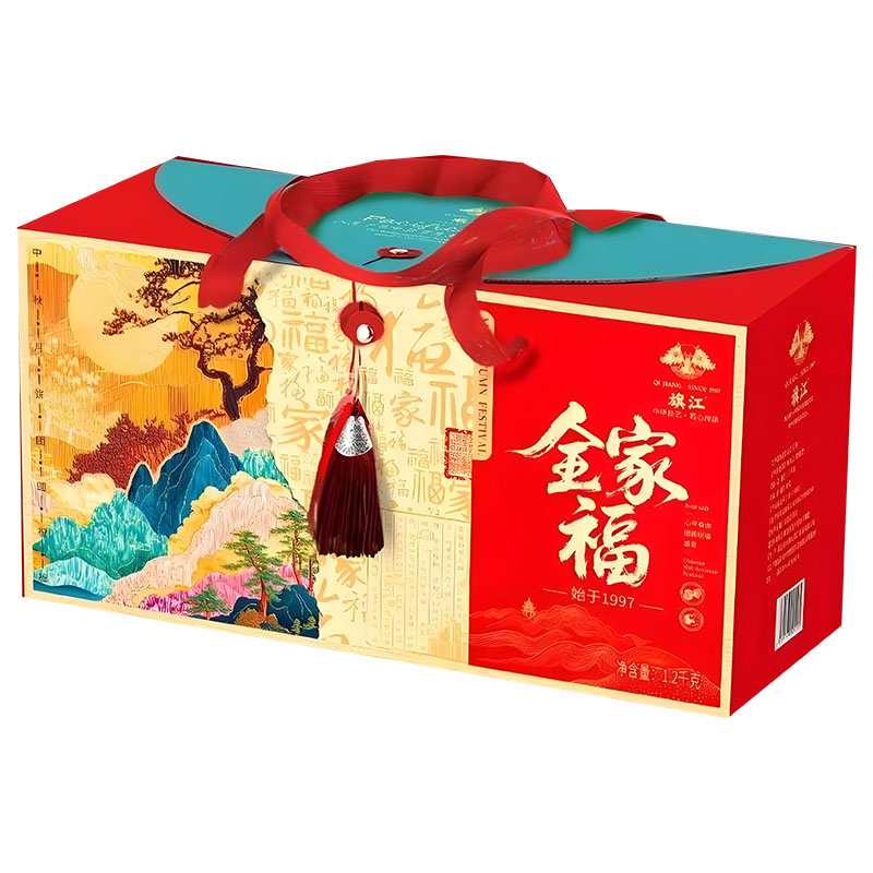 全家福月饼礼盒栗五仁蛋黄流心