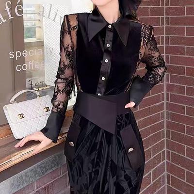 新款女人味气质连衣裙2024秋冬